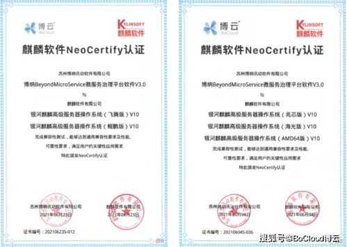博云微服務(wù)產(chǎn)品與麒麟軟件完成兼容互認(rèn)證，共筑國產(chǎn)化云原生生態(tài)